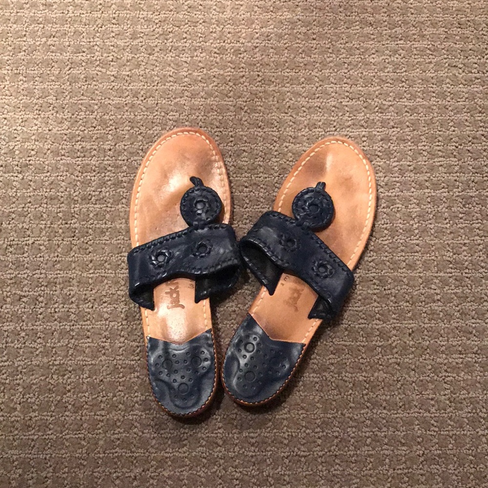 Navy blue Jack Rogers sandals
